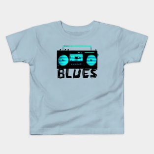 Blues Rock Radio for Blues Music Kids T-Shirt